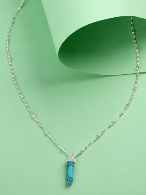 

Accessorize Blue & Silver-Toned Necklace