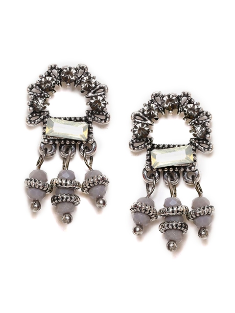 

W Grey Contemporary Drop Earrings