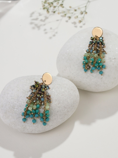

W Multicoloured Contemporary Drop Earrings, Multi
