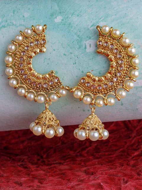 

BARSANO Gold-Toned Classic Drop Earrings