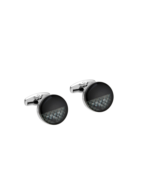 

Alvaro Castagnino Black & Grey Printed Cufflinks