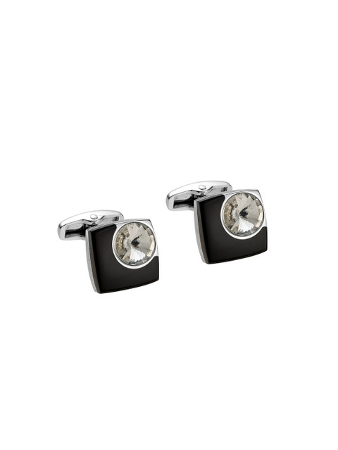 

Alvaro Castagnino Black Stone-Studded Cufflinks