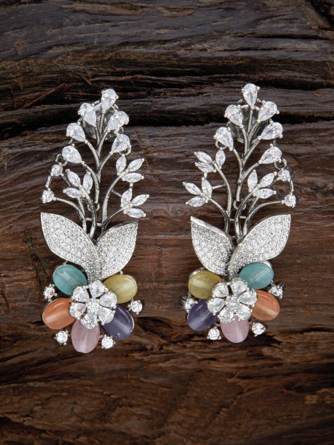 

Kushal's Fashion Jewellery Multicoloured Floral Studs Earrings, Multi