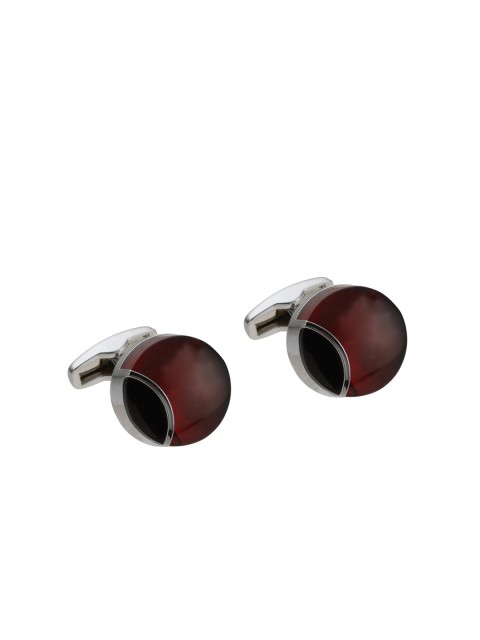 

Alvaro Castagnino Maroon & Black Cufflinks
