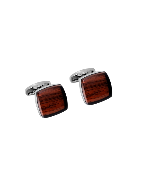 

Alvaro Castagnino Brown Printed Cufflinks