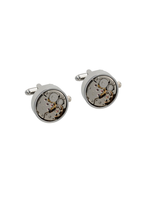 

Alvaro Castagnino Steel-Toned Textured Cufflinks