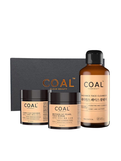

COAL CLEAN BEAUTY Purifying Skin Care Combo - 350 ml, Beige
