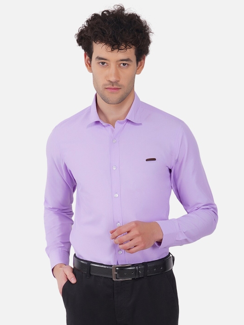 

OUTLAWS Men Purple Comfort Slim Fit Casual Shirt
