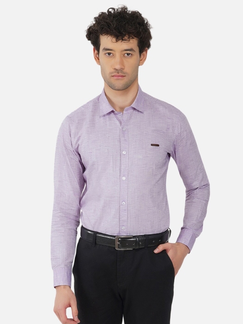 

OUTLAWS Men Purple Comfort Slim Fit Casual Shirt