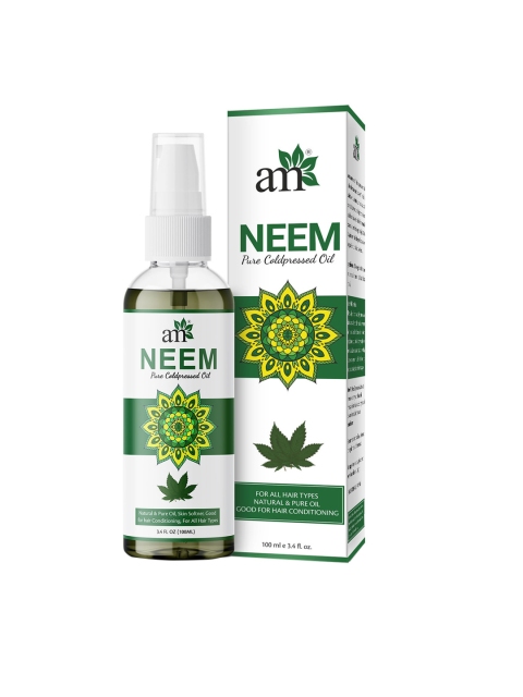

Aromamusk USDA Organic Pure Cold Pressed Neem Oil 100 ml, Green