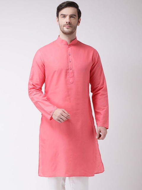 

SG LEMAN Men Pink Pastels Kurta