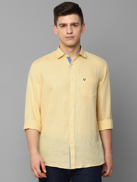 

Allen Solly Men Yellow Slim Fit Casual Shirt