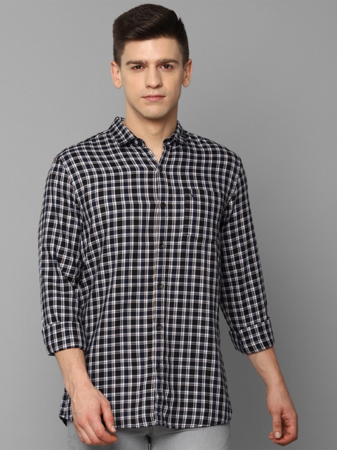 

Allen Solly Men Black Gingham Checks Checked Casual Shirt 100% Cotton