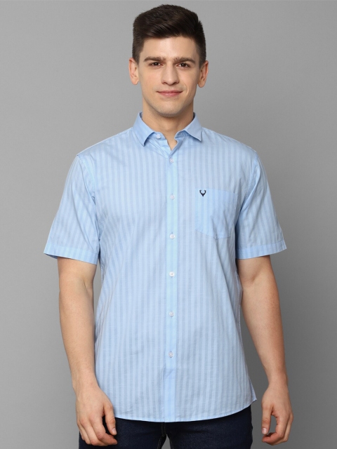 

Allen Solly Men Blue Slim Fit Striped Casual Shirt