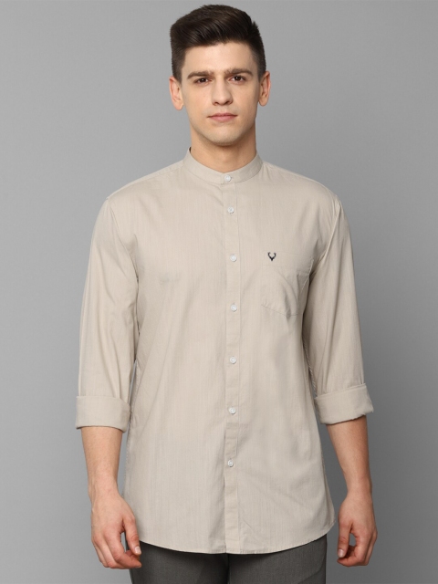 

Allen Solly Men Beige Slim Fit Casual Shirt