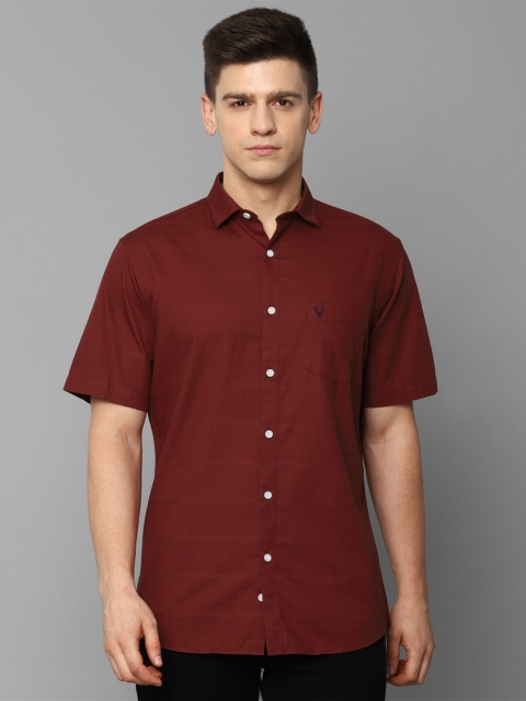 

Allen Solly Men Maroon Slim Fit Casual Shirt