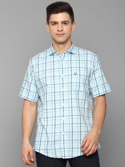 

Allen Solly Men Green Slim Fit Checked Casual Shirt
