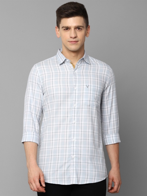 

Allen Solly Men Blue Slim Fit Checked Casual Shirt