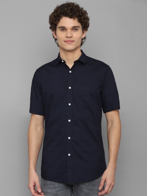 

Allen Solly Men Navy Blue Slim Fit Casual Shirt