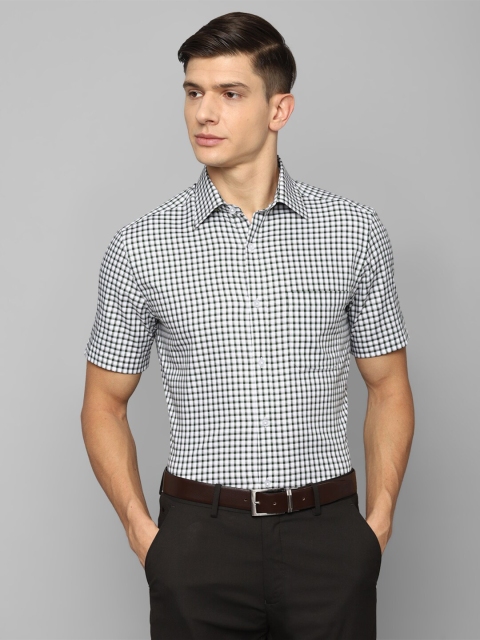

Louis Philippe Men Green Gingham Checks Checked Formal Shirt