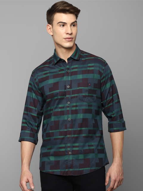 

Louis Philippe Sport Men Green Slim Fit Checked Casual Shirt