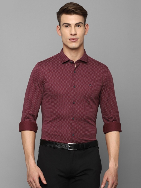 

Louis Philippe Sport Men Maroon Slim Fit Printed Casual Shirt