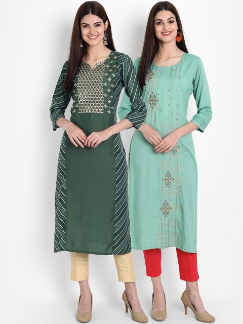 

7Threads Women Multicoloured Yoke Design Kurta, Multi