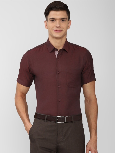 

Peter England Men Maroon Slim Fit Formal Shirt