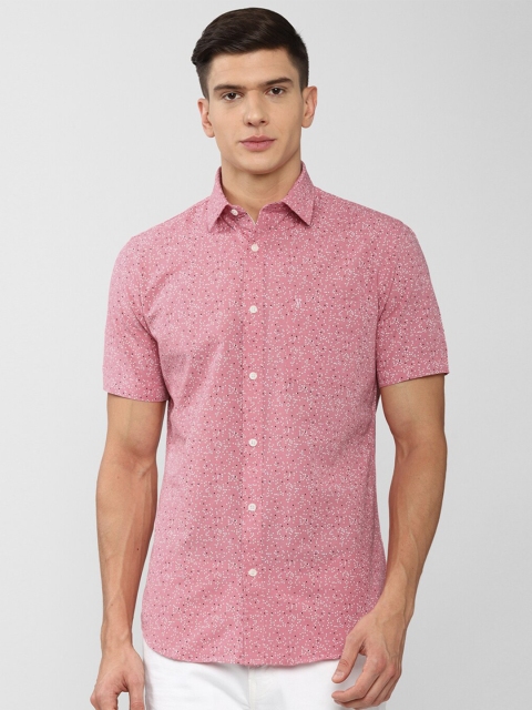 

Van Heusen Sport Men Pink Slim Fit Printed Casual Shirt