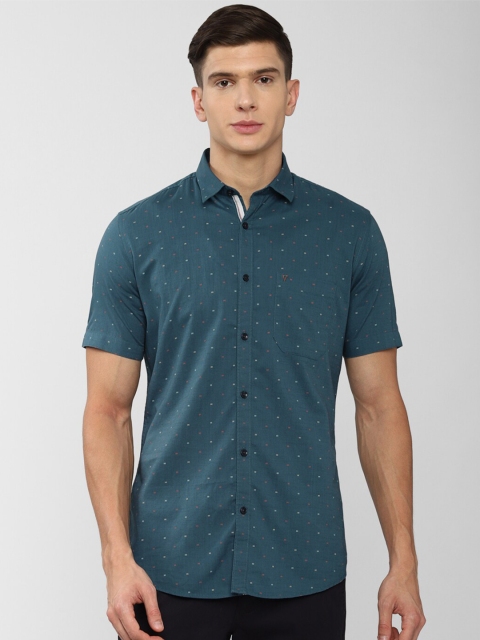 

Van Heusen Sport Men Blue Slim Fit Printed Casual Shirt