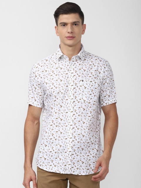 

Van Heusen Sport Men White Slim Fit Floral Printed Casual Shirt