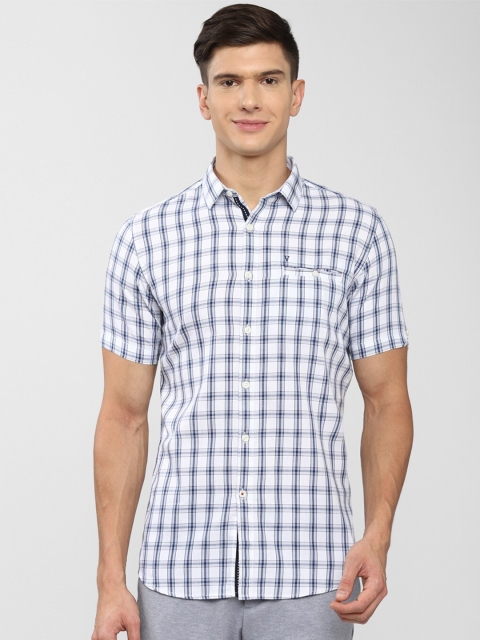 

Van Heusen Sport Men Blue Slim Fit Checked Casual Shirt