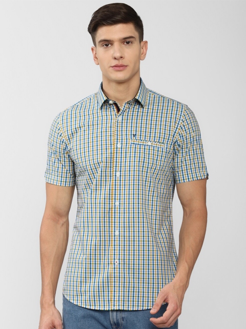 

Van Heusen Sport Men Multicoloured Slim Fit Checked Casual Shirt, Multi