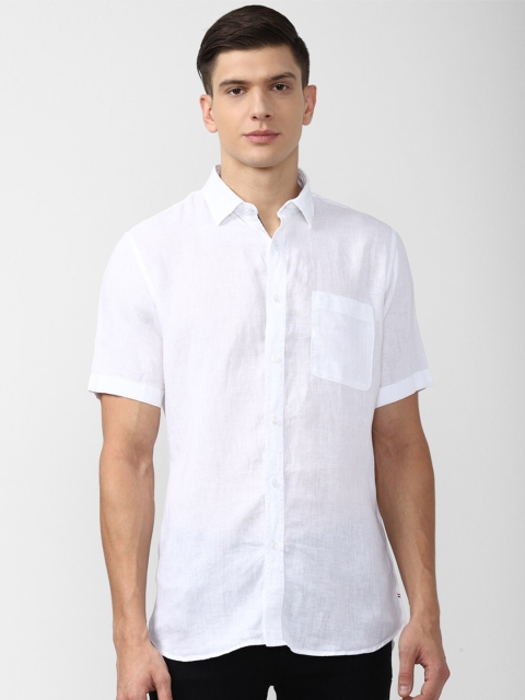 

Van Heusen Sport Men White Slim Fit Casual Linen Shirt