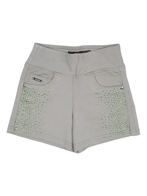 

Albion Girls Green & Grey Slim Fit Shorts