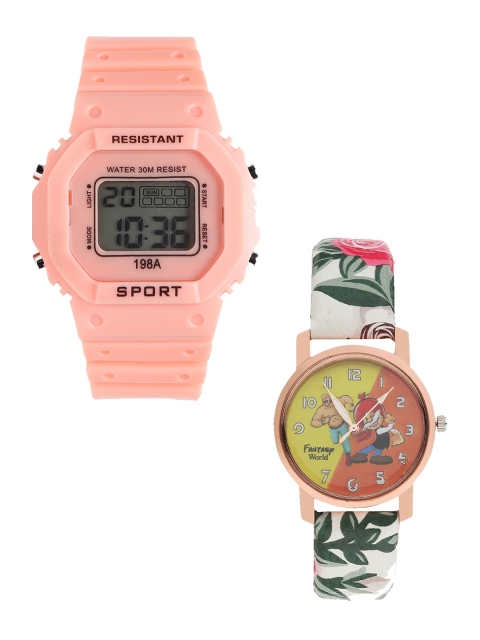 

Fantasy World Unisex Kids Grey Dial & Orange Straps Digital Watch FW-198A-OR-016-CH-RG4