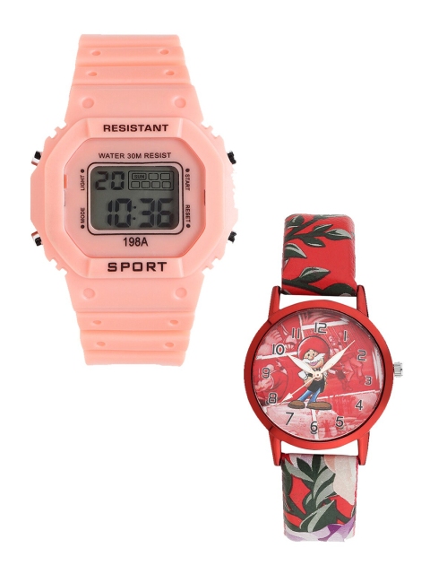 

Fantasy World Unisex Kids Grey Dial & Orange Straps Analogue and Digital Watch FW-198A-OR-012-CH-RD3