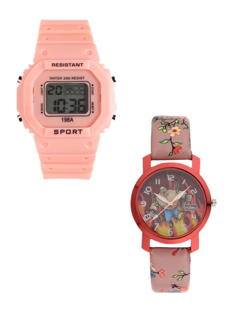 

Fantasy World Unisex Kids Grey Dial & Orange Straps Digital Watch FW-198A-OR-012-CH-RD1