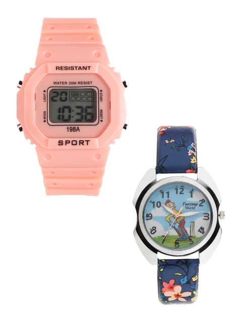 

Fantasy World Unisex Kids Grey Dial & Orange Straps Analogue and Digital Watch FW-198A-OR-017-CH-SL2