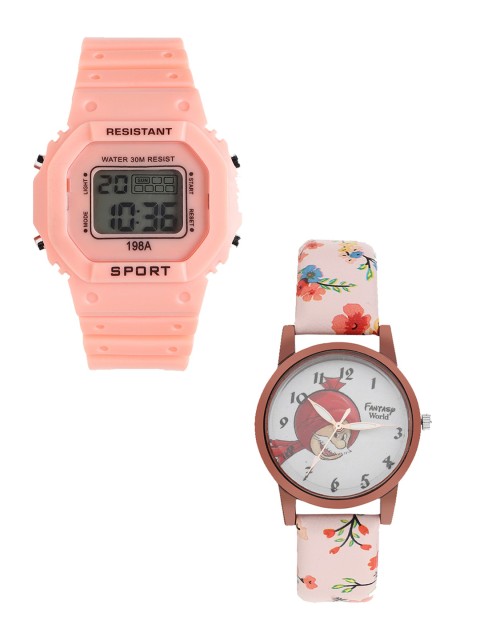 

Fantasy World Unisex Kids Grey Dial & Orange Straps Digital Watch FW-198A-OR-018-CH-CP1