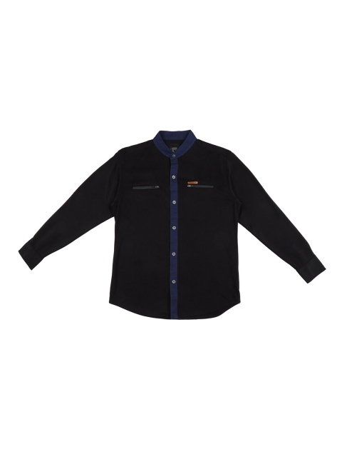 

Gini and Jony Boys Black Casual Shirt