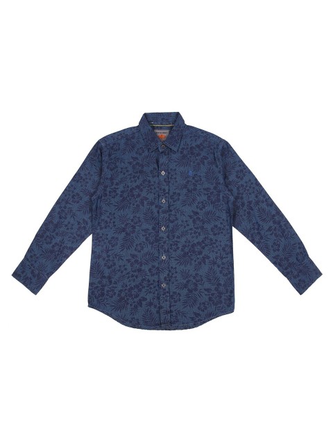

Gini and Jony Boys Navy Blue Casual Shirt