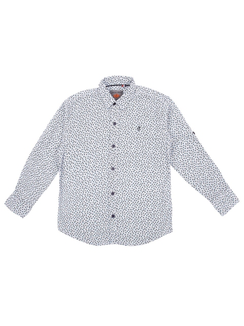 

Gini and Jony Boys White Printed Casual Shirt