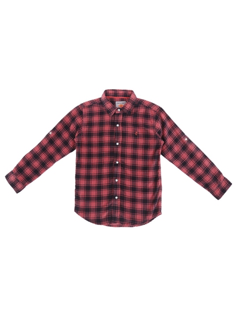 

Gini and Jony Boys Red Buffalo Checks Checked Casual Shirt