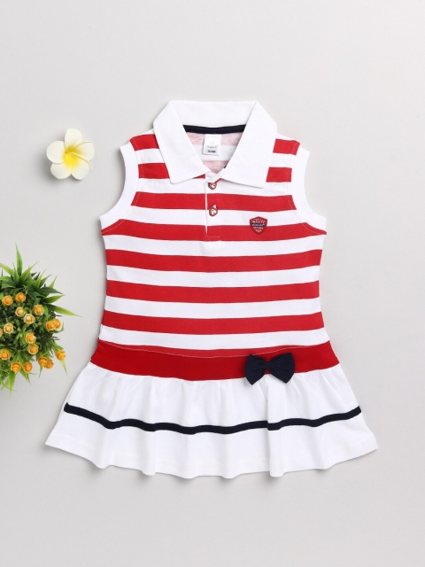 

Olio Kids Red Striped Drop-Waist Dress