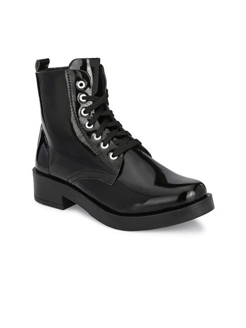 

AfroJack Women Black Solid Casual Chelsea Boots