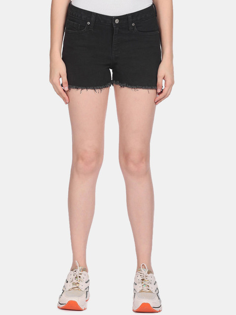 

Aeropostale Women Black Denim Shorts