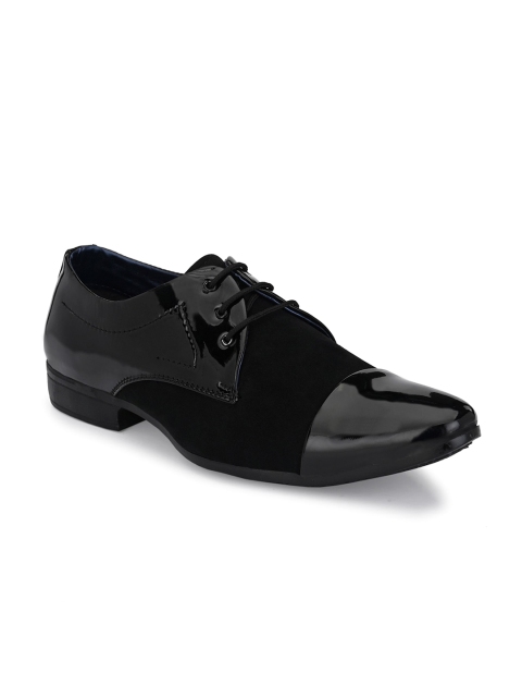 

Ferraiolo Men Black Solid Formal Derbys
