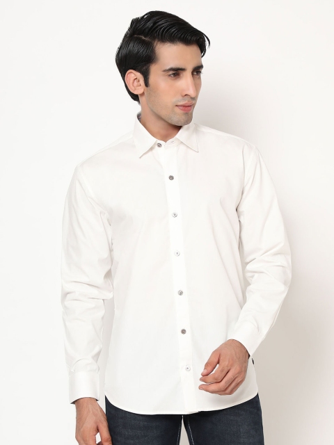 

SHIRT THEORY Men White Comfort Formal Shirt