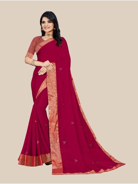 

UNITED LIBERTY Women Pink Sarees